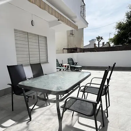 En La Playa Con Patio Privado Apartment